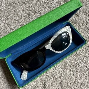 Fashion Brand Company Black and White Two Tone Sunglasses